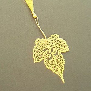 Bookmark Indian Design- metal cutting- Om ॐ ओम्